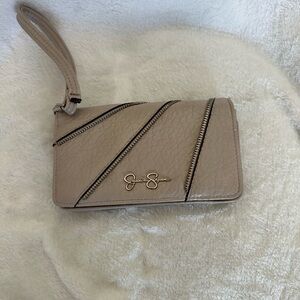 Jessica Simpson Grey/ silver Wristlet